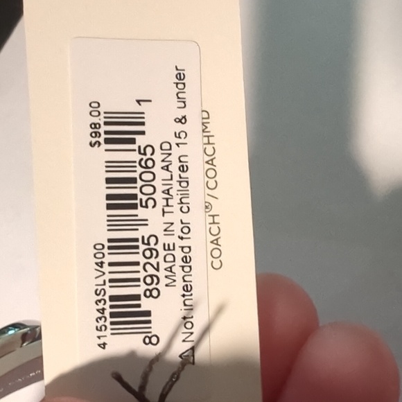 Coach Logo Hinged Bangle Bracelet - Picture 4 of 4